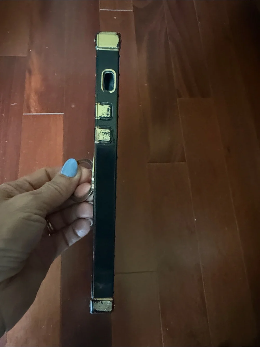 Good Luck Black & Gold iPhone 11 Phone Case with Ring Holder